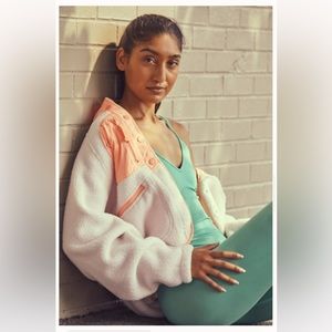 Free People Hit The Slopes Fleece Jacket size small